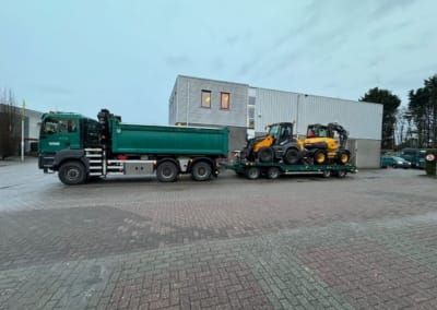 Dieplader inclusief materieel